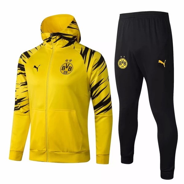 Sweat Shirt Capuche Borussia Dortmund 2021-22 Jaune